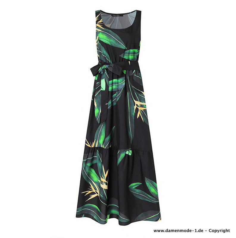 A Linie Print Maxi Sommerkleid Online