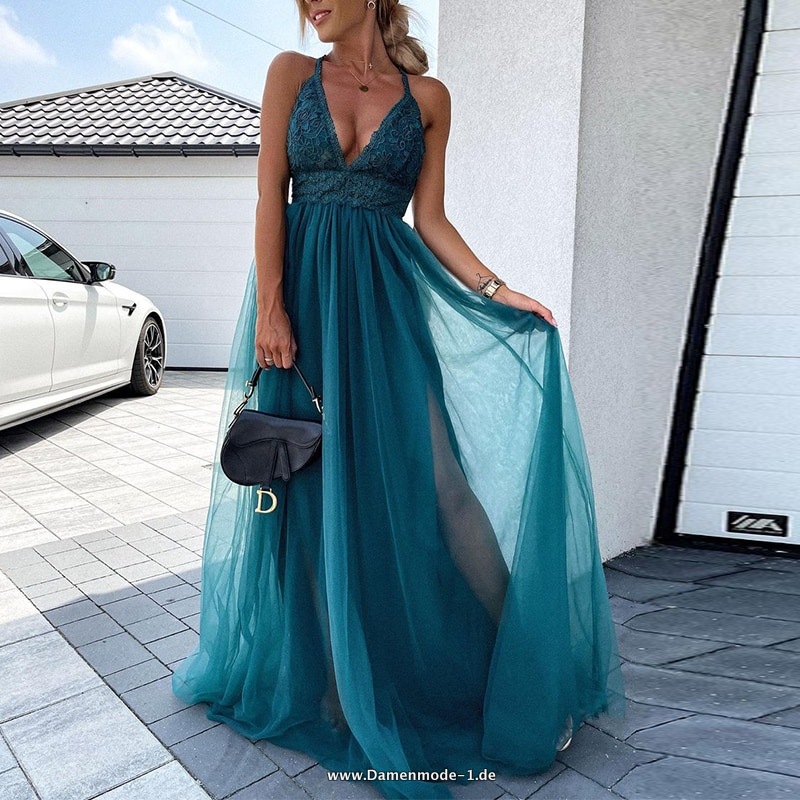 Kreuzträger Damen Sommerkleid in Grün