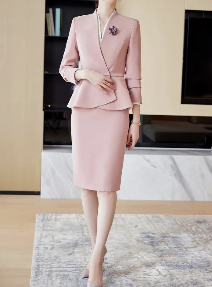 Business Damen Kostüm Ameline Elegant in Rosa